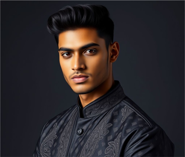 Fashion model showcasing versatile styles